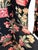 Late 20th Century Black Floral Chinoiserie Wingback Armchairs — A Pair For Sale - Image 9 of 16