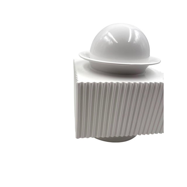 Sergio Asti, Postmodern White Ceramic Vase, Cedit Italy 1970s For Sale - Image 16 of 18