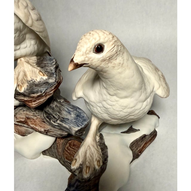 Ceramic Boehm Porcelain Ptarmigan Bird Grouping, Limited Edition For Sale - Image 7 of 11
