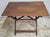 Neather Early American Style Adjustable Height Occasional Folding Coaching Table For Sale - Image 9 of 12