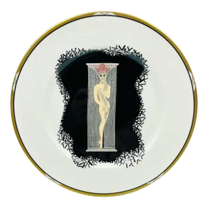Vintage Erté Bone China Numerals Collection "One" Plate