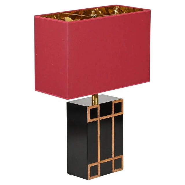 Tommaso Barbi Large Table Lamp with Brass and Bamboo Inserts, Italy 1970s For Sale - Image 18 of 18