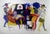 Veronika Issaeva-Agenos, Figures, Print, in Very Good conditions. This piece is attributed to the mentioned...