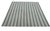 Handmade Woolen Flat Weave Rug, Blueish Grey and White Striped Wool Rug - 8'x10' For Sale - Image 11 of 13