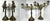 Pair of U.S. Army Brass Adjustable Candelabras for your consideration. Each candelabra measures approx. 21 1/4 inches tall...