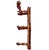 1920s French Antique Faux Bamboo Accordion Hat & Coat Rack For Sale - Image 4 of 7