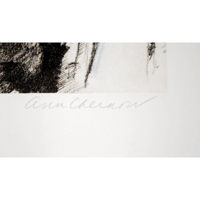 1987 Ann Chernow Cafeteria Color Etching For Sale - Image 4 of 7