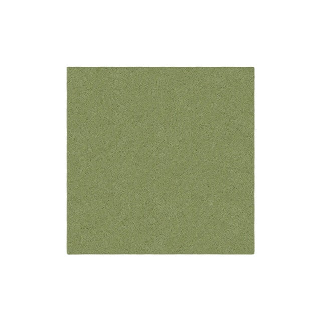 Light Green Square Plain Rug from Marqqa For Sale