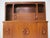 2 Pc. Bar Cabinet Walnut Toned Mid Century Deco Regency For Sale - Image 16 of 18