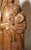 Antique Religious Folk Art Mary Jesus Hand Carved Wood Sculpture Statue Santos For Sale In New York - Image 6 of 12