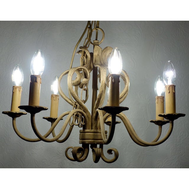 1960s Wrought Iron Ceiling Lamp from Koch & Sons, 1960s For Sale - Image 5 of 10