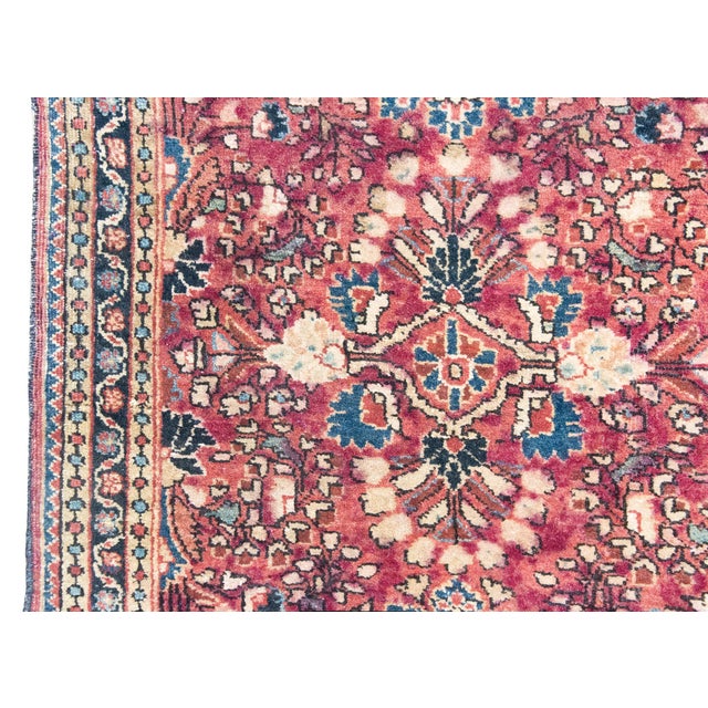 Early 20th Century Persian Sarouk Rug For Sale In Chicago - Image 6 of 12