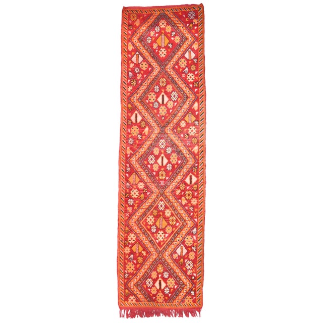 Mid 20th Century Vintage Moroccan Runner - 8'7" X 2'5" For Sale In New York - Image 6 of 6