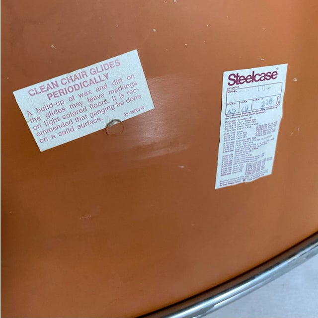 Mid-Century Modern Max Stacker Conference Office Chairs by Steelcase, 1970s For Sale - Image 10 of 12