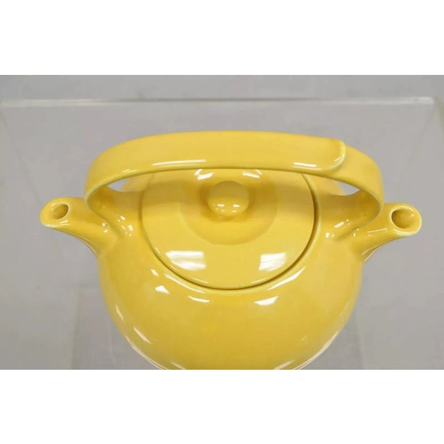 Vintage Invento Products Hall China Yellow Art Deco Twin