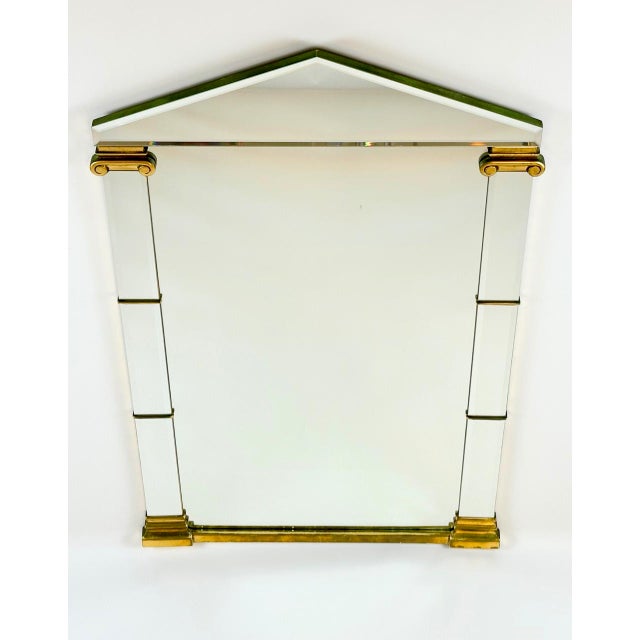 Vintage Neoclassical Style Brass Mirror from Deknudt, Belgium, 1970s For Sale - Image 13 of 17