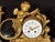19thC French Louis XVI Gold Ormolu Clock Set - 3 Pc For Sale - Image 6 of 14