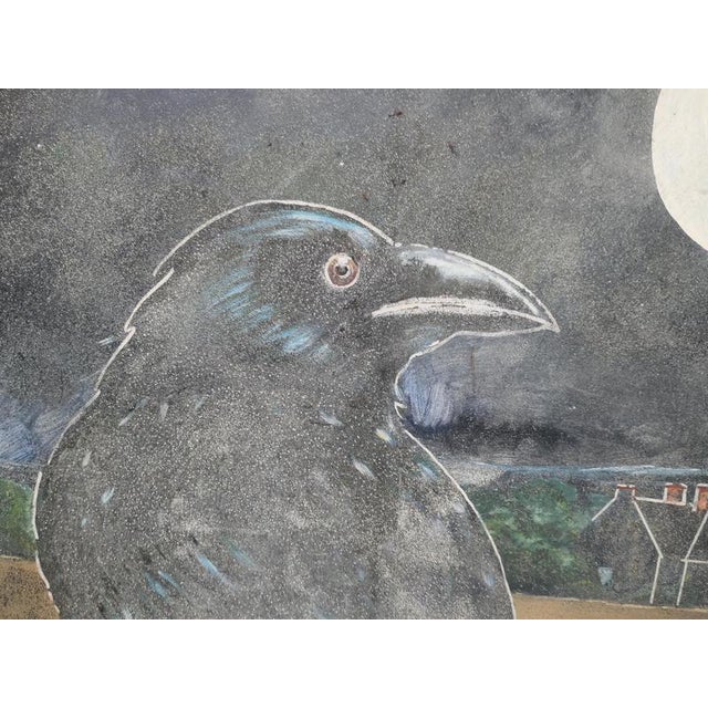Wooden and Iron Framed The Raven Pub Sign, 1930s For Sale - Image 4 of 8