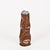 Stunning floor-standing ashtray fully made from thick Italian sculpted leather, chromed metal, and completed with a...