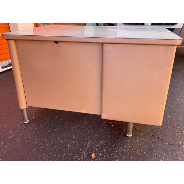 Vintage Steelcase Metal Executive Desk Chairish