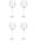 Contemporary Madeleine Optic Red Wine Glass- Clear, Set of 4 For Sale - Image 3 of 4