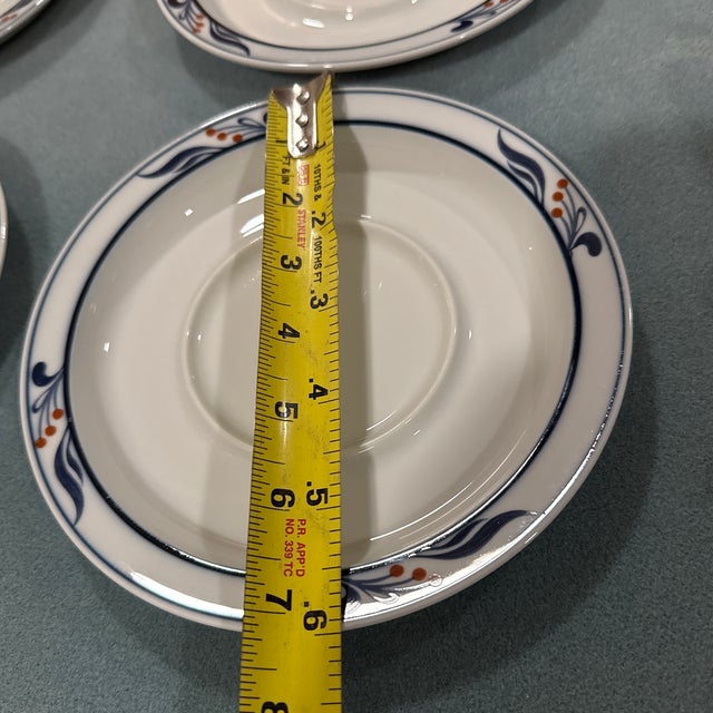 Dansk Designs 1980s Vintage Dansk Bistro Cup Plates - Set of 6 For Sale - Image 4 of 7