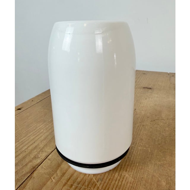 White Vintage White Porcelain Ceiling Light, 1970s For Sale - Image 8 of 12