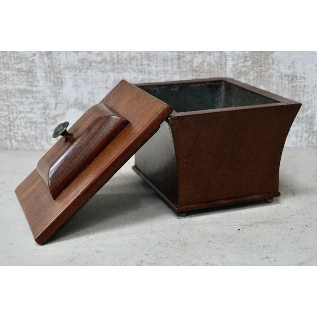 Mid 19th Century Antique Sarcophagus Tea Caddy, 1860s For Sale - Image 5 of 8