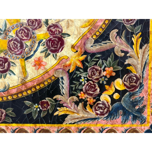 Late 20th Century Maitland-Smith Painted Wall Panel For Sale - Image 5 of 12