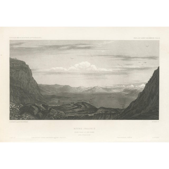 F.W. Egloffstein, Utah Landscape, Round Prairie & Timpanogos Valley, 1861, Print For Sale - Image 10 of 10