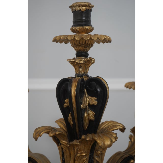 Pair Large Monumental Marble Base Candelabras For Sale In Philadelphia - Image 6 of 14
