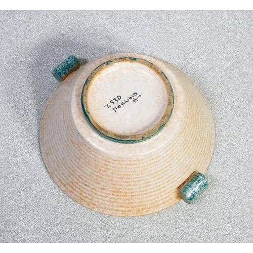 Blue Ceramic Bowl from Cima Perugia, Italy, 1980s For Sale - Image 8 of 10