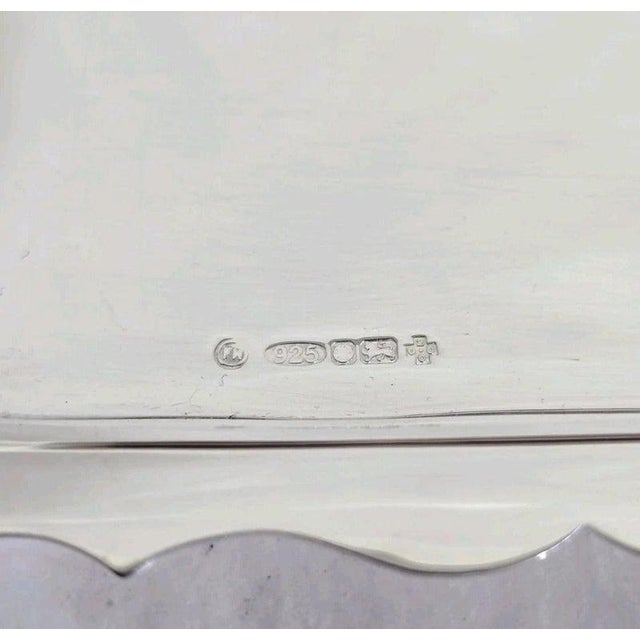 2000 - 2009 Vintage Sterling Silver Pen Tray from Francis Howard Ltd, Sheffield, 2000 For Sale - Image 5 of 13