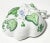 Chinese Bouquet Apponyi Green Porcelain Coffee Set with Silver from Herend Hungary, Set of 28 For Sale - Image 5 of 10