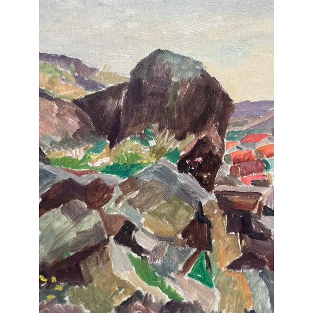 Ellis Wallin, The Dark Cliff, 1962, Oil Painting on Canvas, Framed For Sale - Image 7 of 16