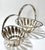 Vintage Silverplate Swing Handle Basket Set – Footed Openwork Serving Baskets – Mid Century Tabletop / Fruit / Bread Display For Sale - Image 4 of 10