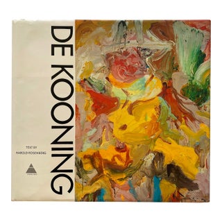Willem De Kooning Vintage 1973 First Edition Abstract Expressionist Lithograph Print Extra Large Landmark Volume Mid Century Modern Hardcover Art Book For Sale