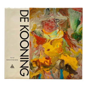 Willem De Kooning Vintage 1973 First Edition Abstract Expressionist Lithograph Print Extra Large Landmark Volume Mid Century Modern Hardcover Art Book