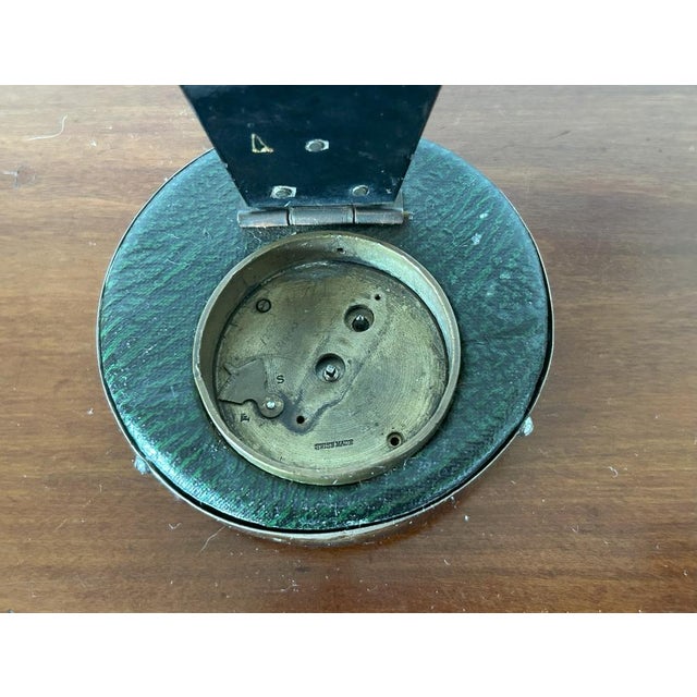 Silver & Enamel Table Clock from Williamson LTD, 1913 For Sale - Image 11 of 17