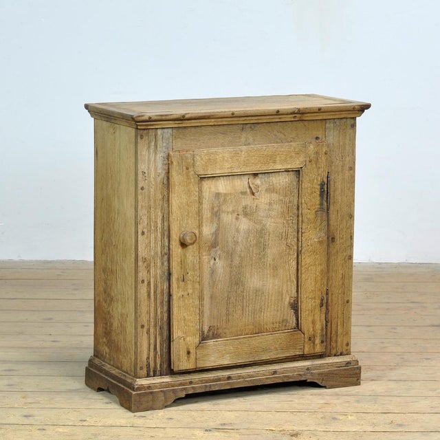 Rustic Small Oak Cabinet, 1820s For Sale - Image 3 of 16