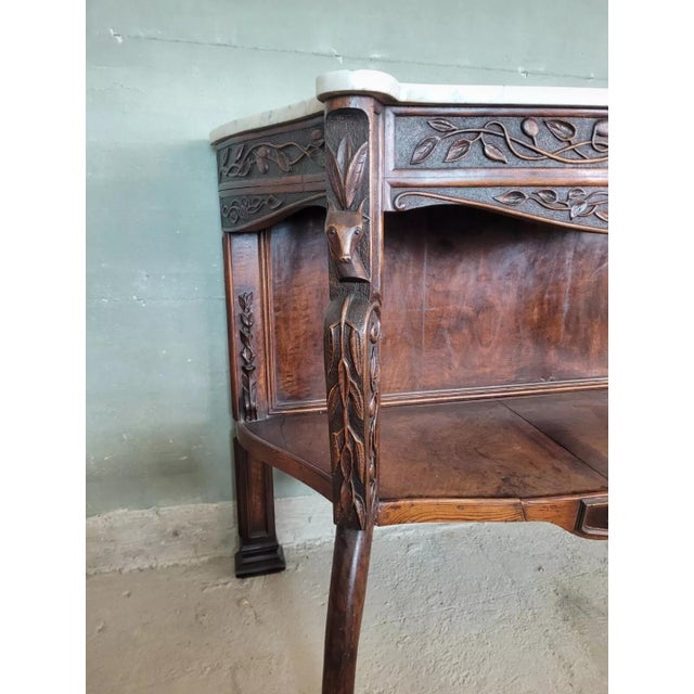 Vintage Art Nouveau Console Table For Sale - Image 4 of 14