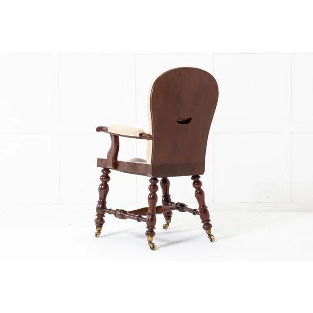 Wood 19th Century English Mahogany Armchair For Sale - Image 7 of 8