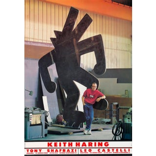 1985 Tony Shafrazi Gallery Exhibition Poster for Keith Haring For Sale