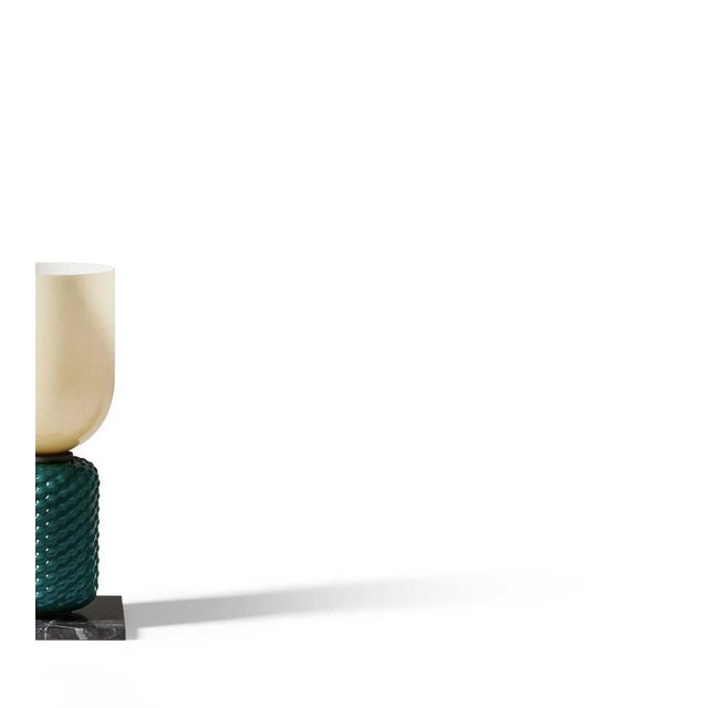 Cassina Ficupala Table Lamp in Marble Base and Blown Glass from Cassina For Sale - Image 4 of 9
