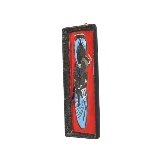 Vintage Wall Sculpture in Ceramic, Italy, 1960s For Sale - Image 4 of 11