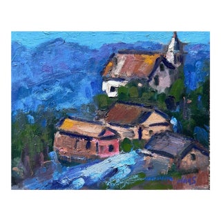 Above Virginia City - Original Oil on Linen Panel For Sale