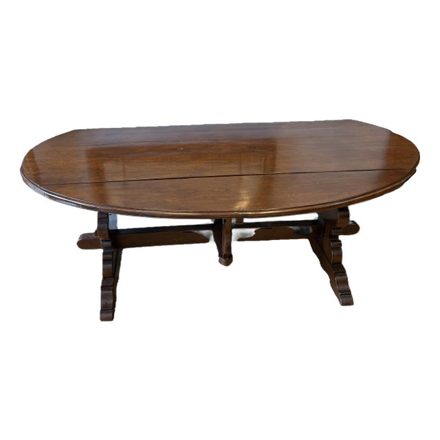 20th Century Italian Drop-Leaf Dining Table For Sale
