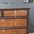 Late 19th Century Georgian 5 Drawer Oak Chest With Dark Cherry Banding With Brass Drop Pulls and Ecustions For Sale - Image 4 of 13