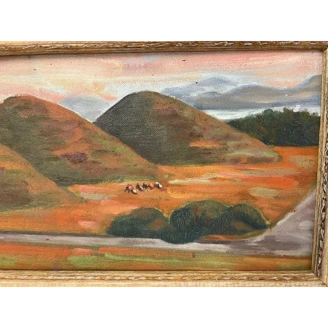 Small Southwestern Oil on Board of Mountains Signed J Guthrie For Sale - Image 4 of 12