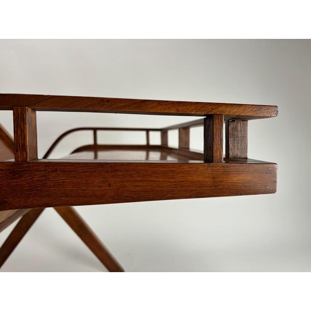 Mid-Century Modern Italian Wooden Magazine Rack, 1950s For Sale - Image 4 of 13